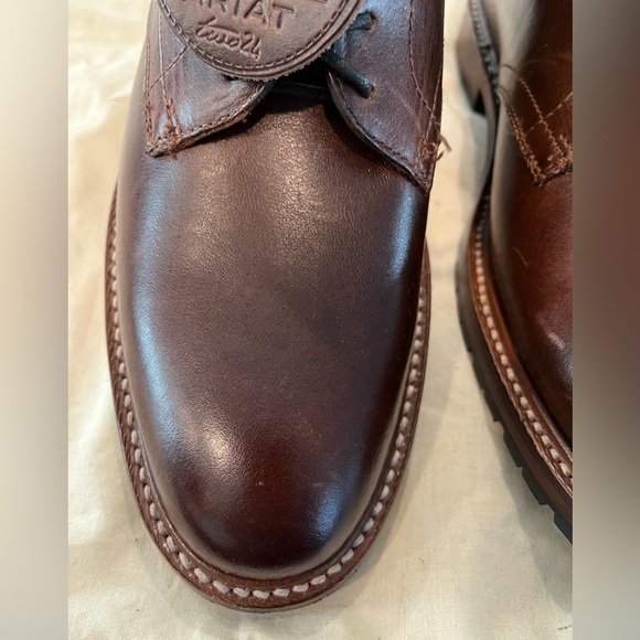 ARIAT brown leather lace ups (NEW) - Picture 9 of 15